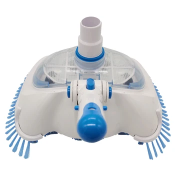 

1PC Vacuum Cleaning Head Pool Buckle Cleaning Brush Transparent Cover Cleaning Head for Pool Spa (White)