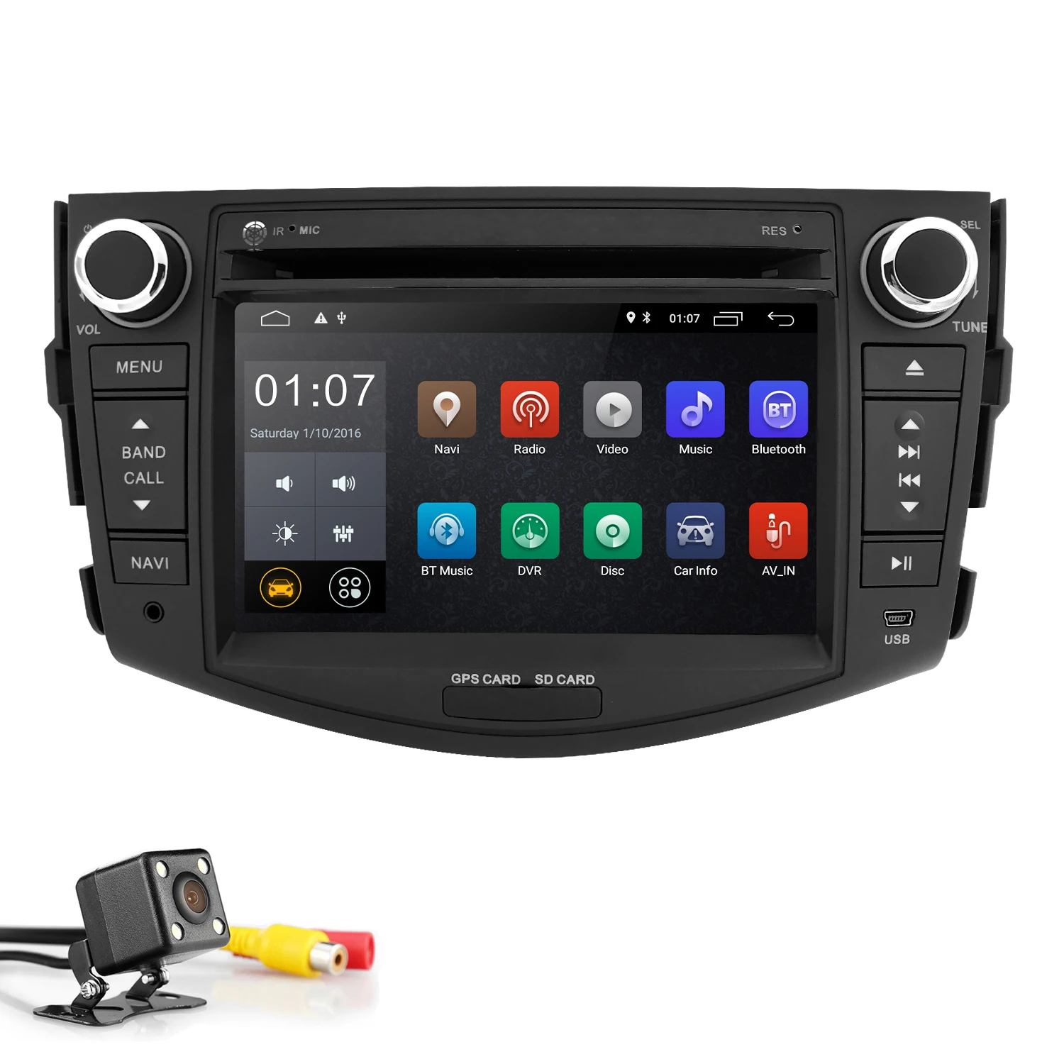 Cheap 2Din 2G+16G Android 9.0 Car DVD Player for Toyota RAV4 1026*400 Screen Video Stereo GPS Navigation Radio RDS 4G Wifi DAB TPMS BT 3