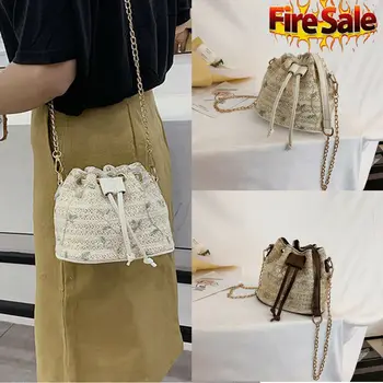 

Women Straw Handbag Shoulder CrossBody Bag Tote Messenger Bohemia beach Satchel