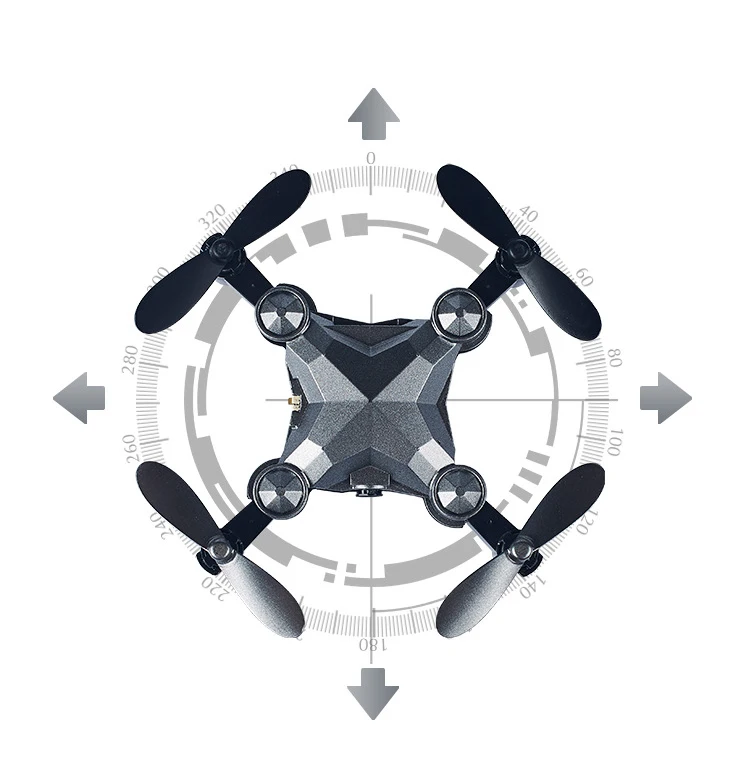 Мини RC вертолет складной Дрон Квадрокоптер Wi-Fi в режиме реального времени аэрофотосъемка высота удержания Путешествия Чехол молдинг Дрон камера