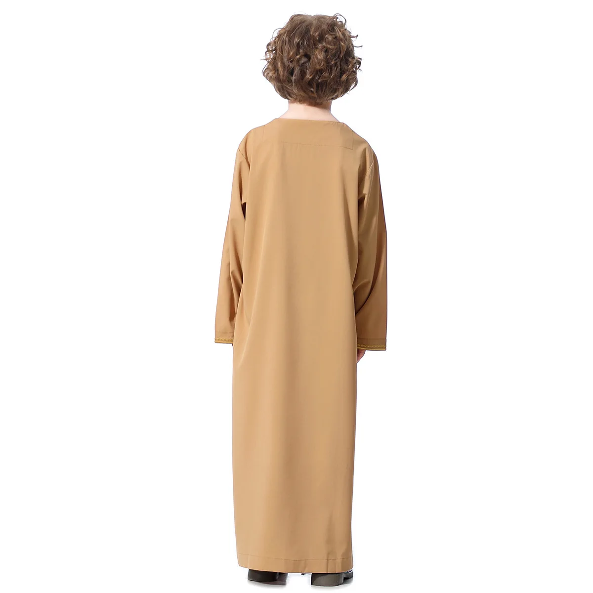 Muslim Teenagers Abaya Jubba Thobe Boy Long Dress Islamic Children Caftan Robe Embroidered Kaftan Saudi Arabia Worship Service