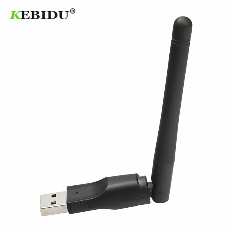 KEBIEU 150 Мбит/с USB беспроводной адаптер Wi-Fi USB 2,0 Сетевая карта 2,4 ГГц адаптер с антенной чипсет Ralink MT-7601 для ПК