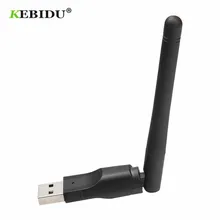 KEBIEU 150 Мбит/с USB беспроводной адаптер Wi-Fi USB 2,0 Сетевая карта 2,4 ГГц адаптер с антенной чипсет Ralink MT-7601 для ПК