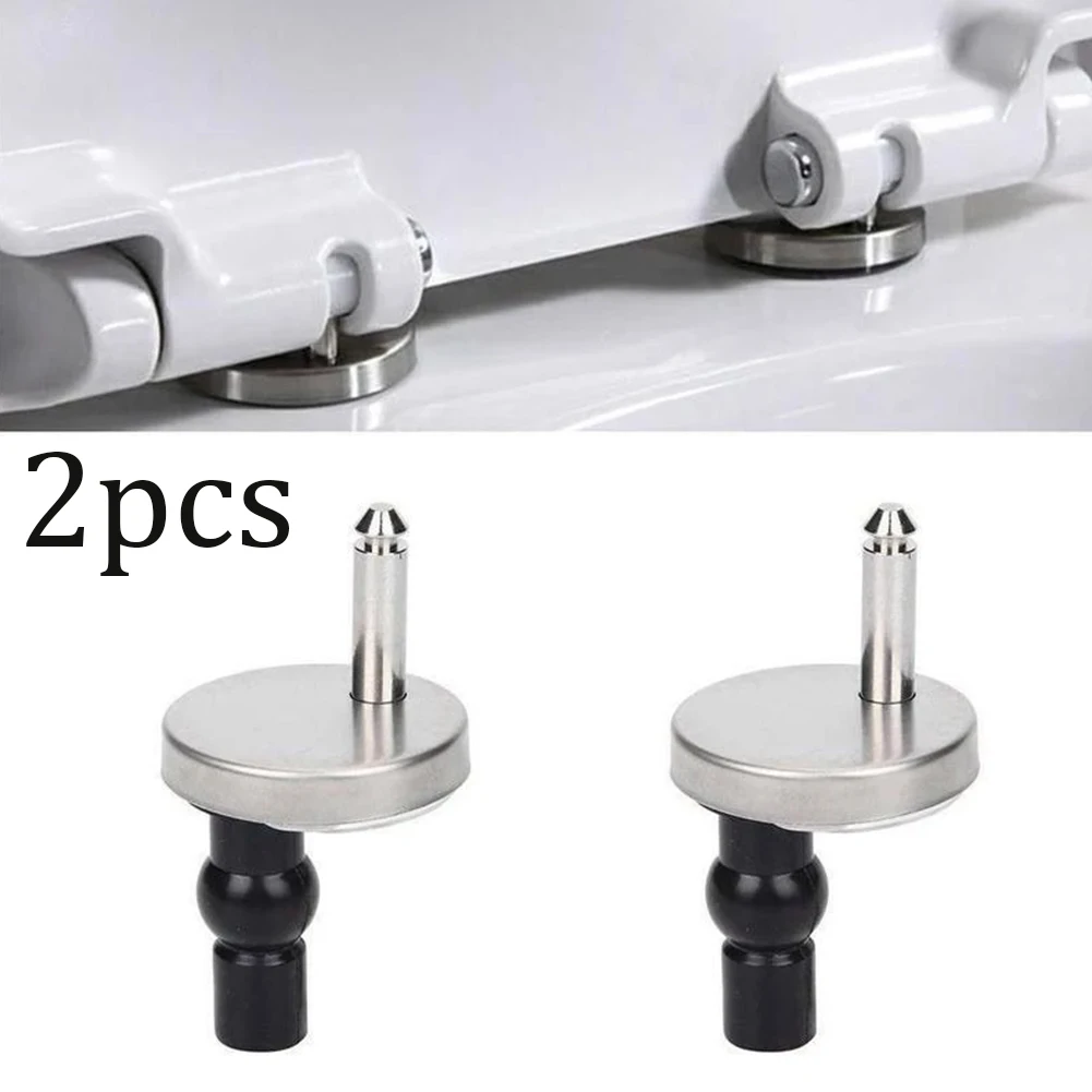 Stainless Steel Hinges Door Hinges Toilet Seat Hinges Top Fix Hinge Pack Mountings Replacement Release Quick Screws For Toilet Bathroom Furniture Accessories 2Pcs
