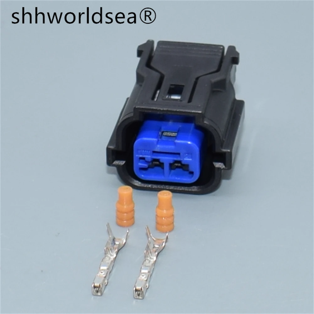 

shhworldsea 2 pin 0.6mm car waterproof auto connector female cable plug sensor electrical plug connector HP285-02021