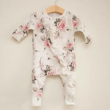 

AU Newborn Baby Girl Clothes Cotton Ruffle Romper Jumpsuit Bodysuit Outfit Set