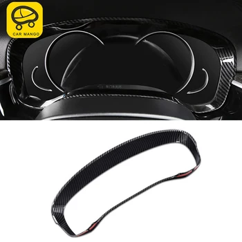 

CARMANGO Car Accessories Dashboard Instrument Panel Frame Trim Sticker Cover ABS Carbon Interior for BMW 5 Series G30 2017-2020
