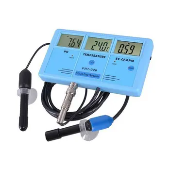 

Portable PH/EC/CF/TDS Meter Tester Digital Aquarium Water Quality Purity Monitor Filter Measuring Multi-parameter Detector