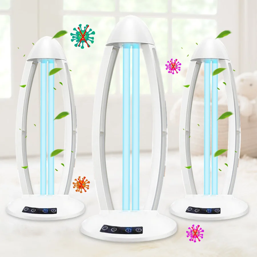 38W Ozone Quartz UVC Disinfection Light 110V 220V Ultraviolet Lamp UV Light Sterilizer for Home Hospital Bactericidal Germicidal