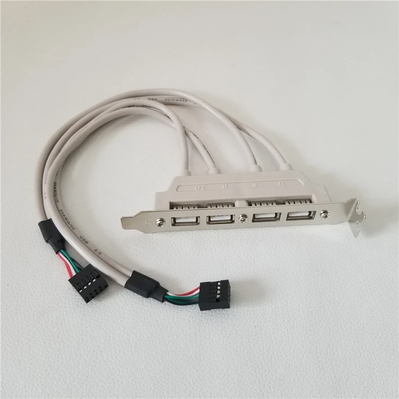 Чехол расширитель на заднюю панель ПК с двумя 9 контактными разъемами USB 2 0 типа