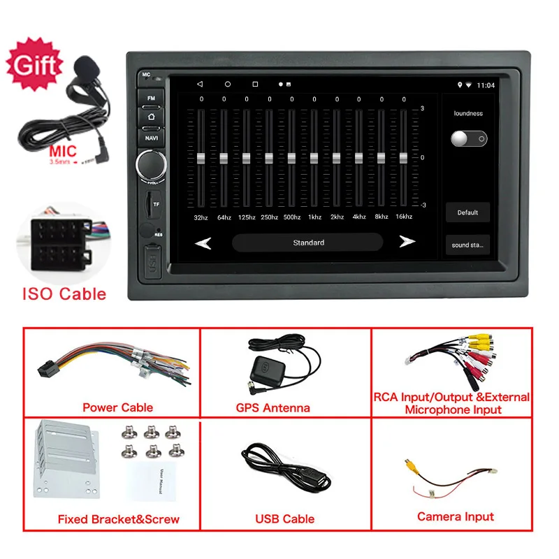 Clearance 2 Din Car Multimedia Player Android 8.1 GPS Car Stereo auto radio Audio Video Mirror Link WiFi Bluetooth 7" FM AM RDS SWC OBD 2 1 Clearance 2 Din Car Multimedia Player Android 8.1 GPS Car Stereo auto radio Audio Video Mirror Link WiFi Bluetooth 7" FM AM RDS SWC OBD 2 1