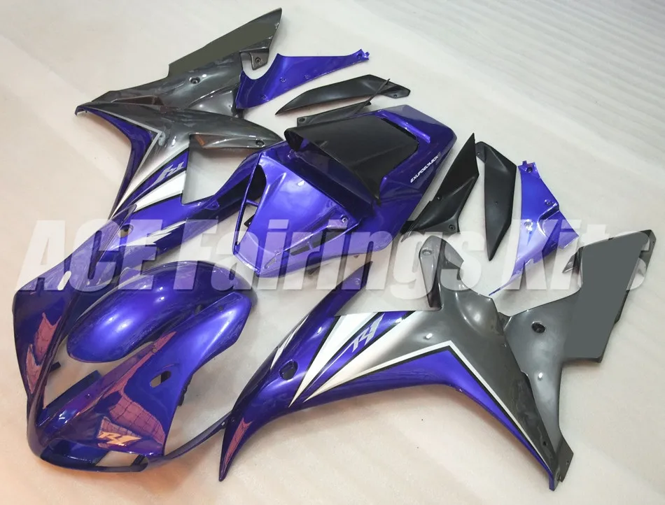 Горячая Распродажа, YZF1000 R1 02 03 полный комплект для Yamaha Yzf R1 2002 2003 спортивные обтекатели для мотоцикла(литье под давлением) синий серый
