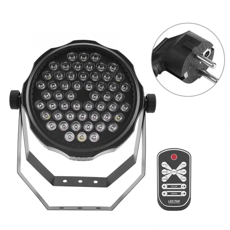 

54 LED RGB Stage 54W Light Lamp DMX512 Club DJ Party Disco Lighting 220V EU Plug ZQ-B255RGBW54 Ambient Light