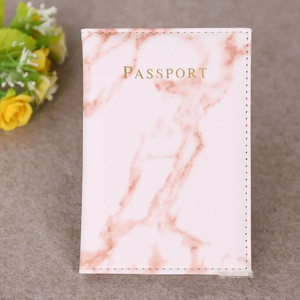 Цветная мраморная стильная обложка для паспорта, водонепроницаемая обложка для паспорта, Дорожный Чехол, Обложка для паспорта, высокое качество, пакет для паспорта - Цвет: Red