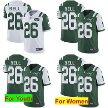 Нью-Йорк Высокое качество Джетс Le'Veon Bell Мужчины Женщины Молодежный Джерси