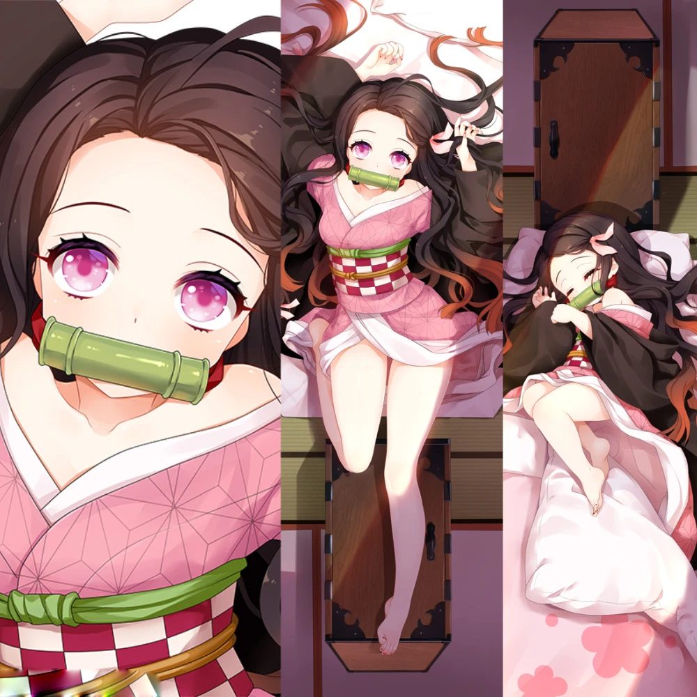 Anime Demon Slayer Kimetsu No Yaiba Kamado Nezuko Sexy Girls Pillow Cover Otaku Dakimakura Hugging Body Pillowcase Newly Design Pillow Case Aliexpress
