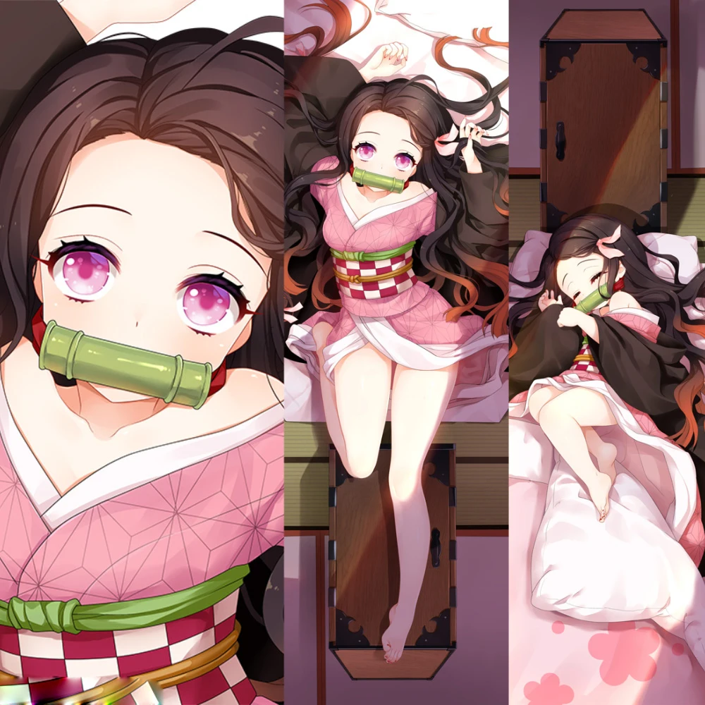 Аниме Демон убийца: Kimetsu без Yaiba камадо Nezuko Сексуальная подушка для девочек крышка
