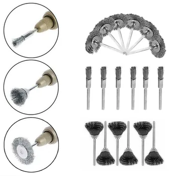 

36pcs Wheel Drill Stainless Steel Descaling Mini Abrasive Grinder Wire Brush Set Polishing Rotary Tools Metalworking Accessories