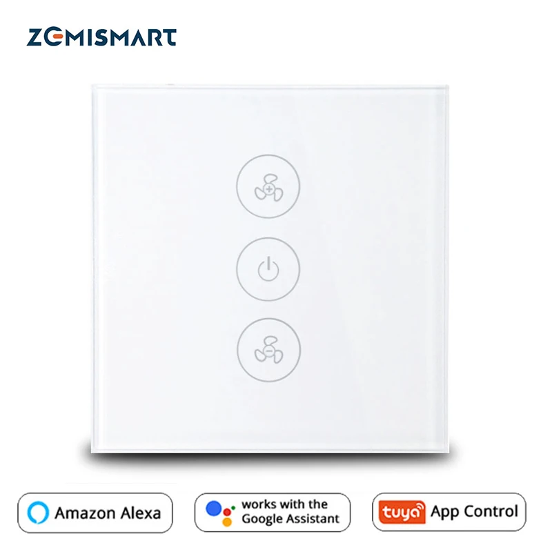 Zemismart Eu Us Alexa Google Home Smart Ceiling Fan Switch Wifi App