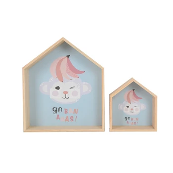 

1Set Kids Room Decoration Wooden Shelf for Kids Room Nursery Decoration Wall Wood Shelf for Children Boy Girl Room Wall Decor Sh
