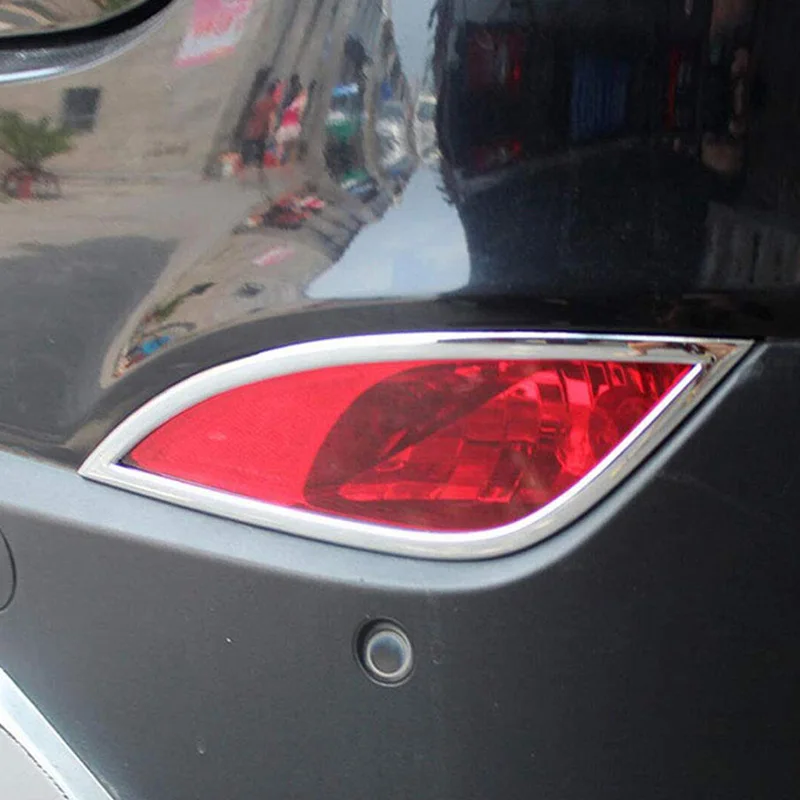 ABS Хромированная задняя противотуманная фара Накладка для hyundai Tucson Ix35 2010 2011 2012 2013