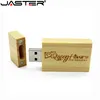 JASTER Wooden USB Flash Drive red wood pendrive 64GB 16GB 32GB 4GBUSB creativo U disk Memory stick wedding gift free custom logo ► Photo 2/6