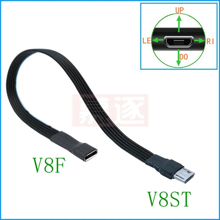 ângulo macho para fêmea, cabo de extensão, conector de adaptador