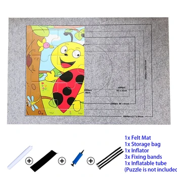 

Puzzle Accessories Toy Portable Travel Storage Bag Puzzle Storage Roll Up Mat Jigsaw Roll Felt Mat Play Mat for up 3000 Pieces