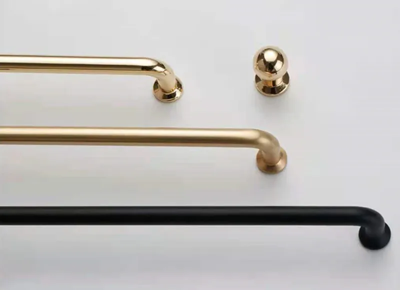 American design Chrome Furniture Handle  Stiainless Steel Zinc Handle Kitchen Cabinets Pulls  Gold cupboard  handle  