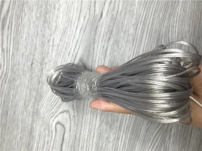 100Meters 26AWG 2468 UL2468 PVC Tinned Bare Copper Cord Gold Silver ROHS Audio Cable Speaker Cable Transparent line (1)