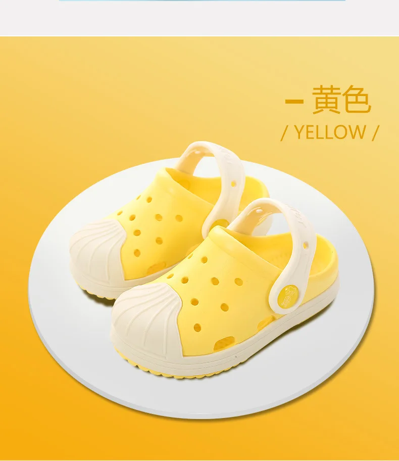 Baby Slippers Kids Boys and Girls Summer Fashion Children's Cartoon Cave Shoes Antiskid Infant Toddler Slippers Beach Flip Flops