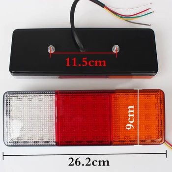 

Super Bright Tail Light Rear 12V DC Rectangle Removable Truck Bus Car Lamp