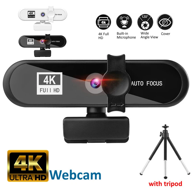 Веб-камера 2K 4K Sailvde Conferentie Pc с подарочным штативом Автофокус USB для ноутбука
