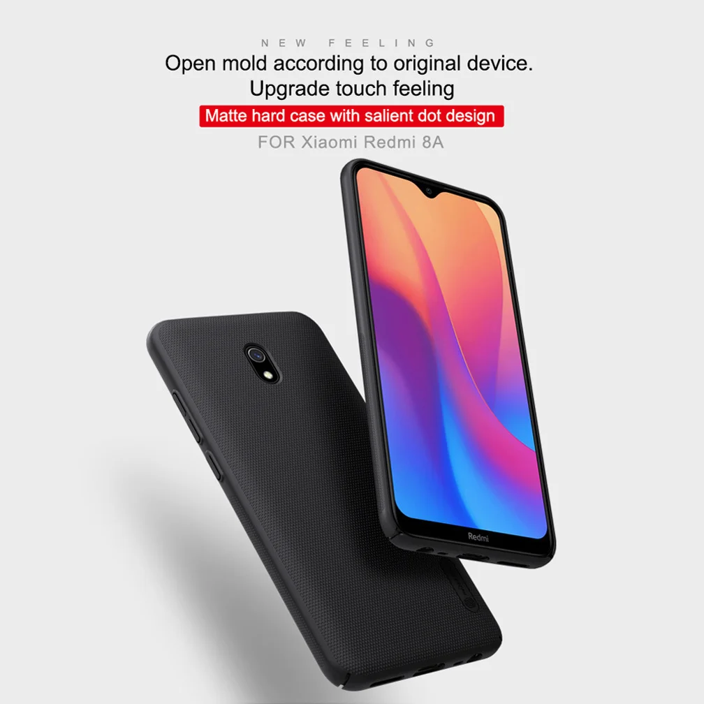 Для Xiaomi Redmi 8A чехол Nillkin Super Frosted Shield Жесткий PC задняя крышка для Xiaomi Redmi 8A с держателем для телефона