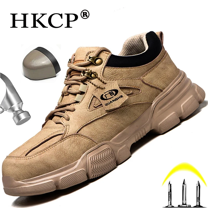 Male Safety Shoes Work Sneakers Indestructible Work Safety Boots Winter Boots Men Steel Toe Shoes Summer New Sport Safty Shoes