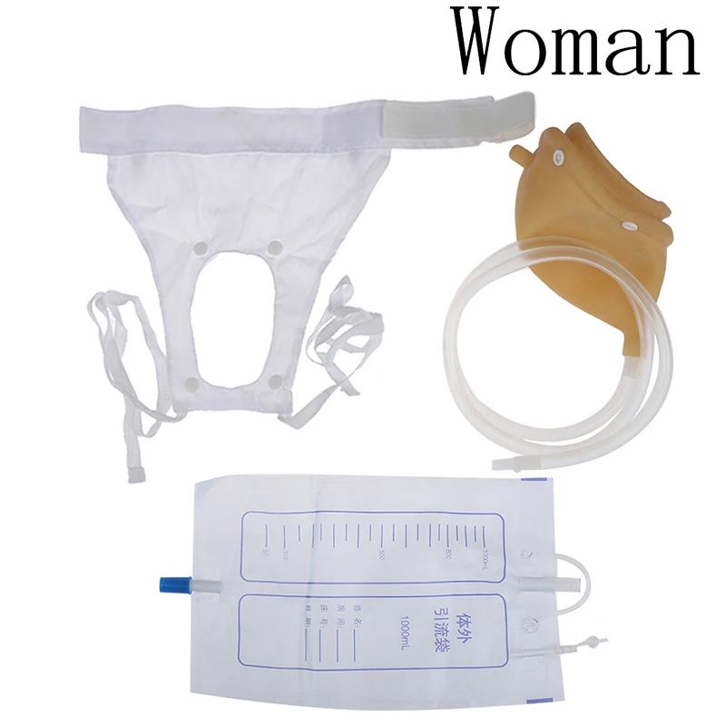 As Pic Urinal Pee Holder Collector Reusable Male Female Elder Urine Bag Urinary Incontinence Bedridden Patients Urination Catheter Bag - Цвет: As Pic