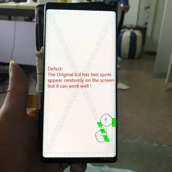

ORIGINAL Dead Pixels LCD With frame For SAMSUNG Galaxy Note 9 N960F N9600 N960N 6.4"Note9 LCD Display and Touch Screen Digitizer