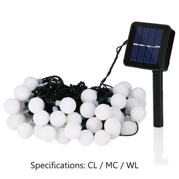 

30 LEDs 2V 100mA 6m Solar Powered Bulb String Light Lovely Waterproof Lamp For Party Holiday