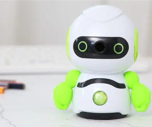 Точилка для карандашей точилка для карандаша ручная креативная мультяшная детская Подарочная робот школьные принадлежности - Цвет: Зеленый