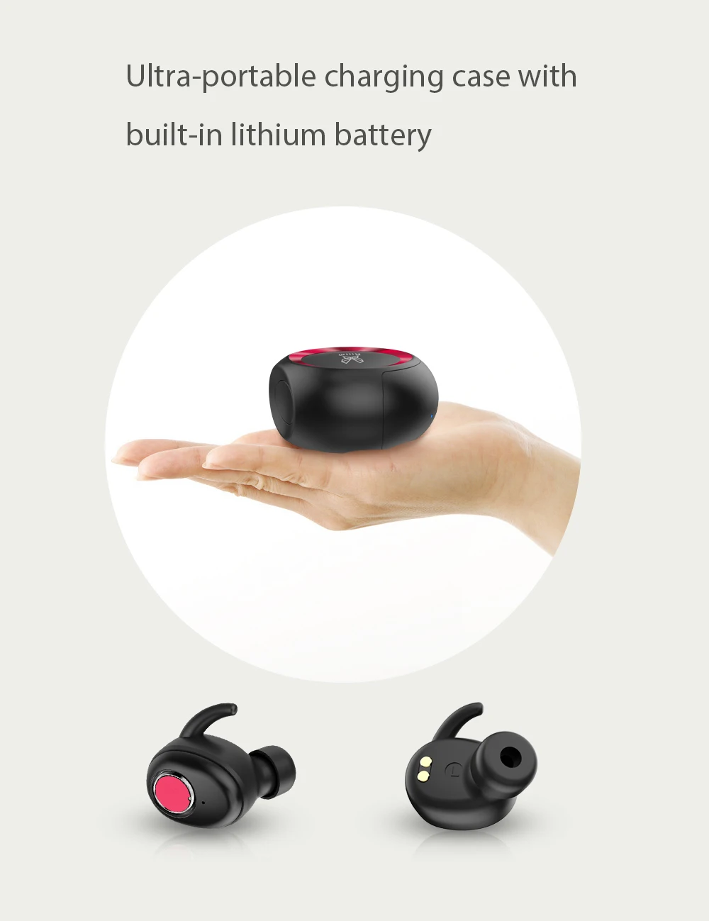 Наушники Riilm T580 TWS Bluetooth 5,0, беспроводные стерео наушники с громкой связью IPX5, водонепроницаемые, с невероятным качеством звука