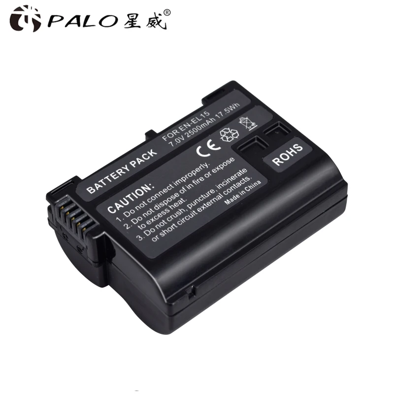 PALO 4 шт. EN EL15 ENEL15 EN-EL15 батарея+ светодиодный зарядное устройство для Nikon D500, D600, D610, D750, D7000, D7100, D7200, D800, D800E, D810, D810A v1