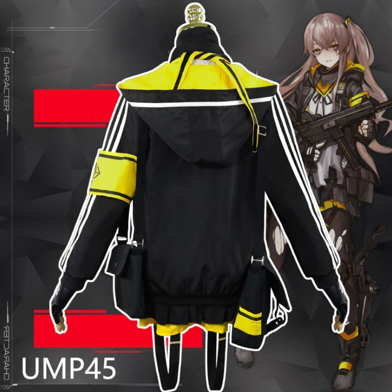 Игра для девочек первая линия Костюмы для косплея Umump45 Косплэй костюм для Хэллоуина карнавальный вечерние Для женщин аниме Косплэй костюм