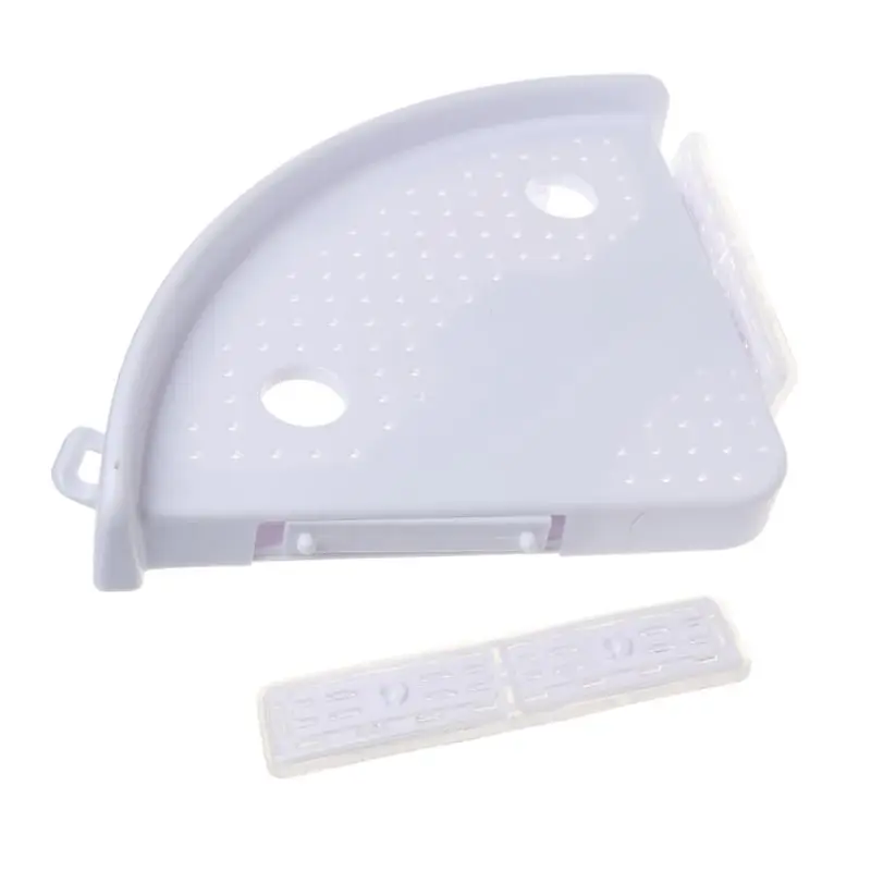 

Drop Shipping Bathroom Corner Shelf Triple Wall Corner Mount Storage Holder Non-Marking Shelf