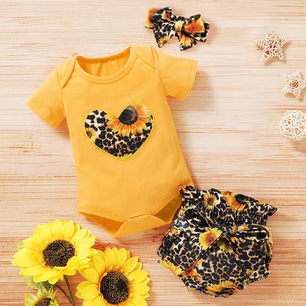 baby boy sunflower outfit