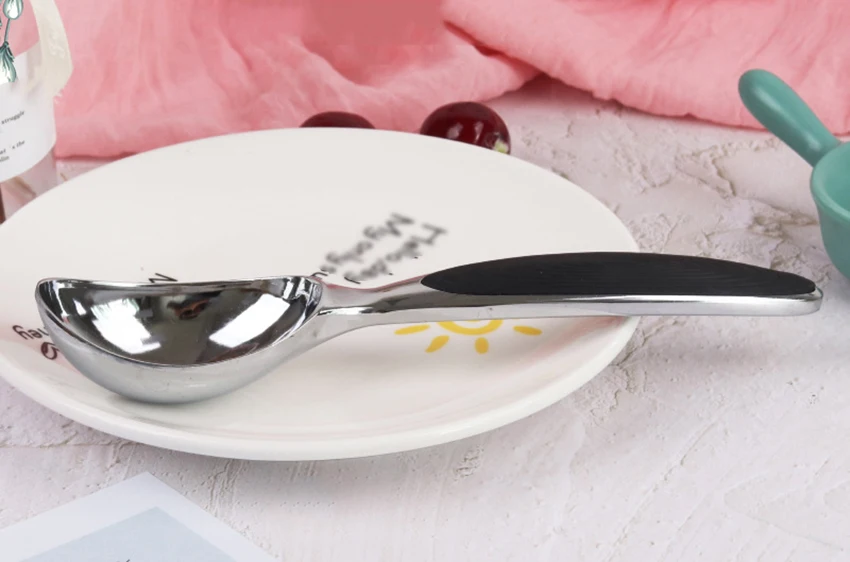 CreativeStainless сталь Нескользящая ложка-шарик для копания мороженого совок, товары для ресторана чайного магазина, аксессуары для дома и кухни