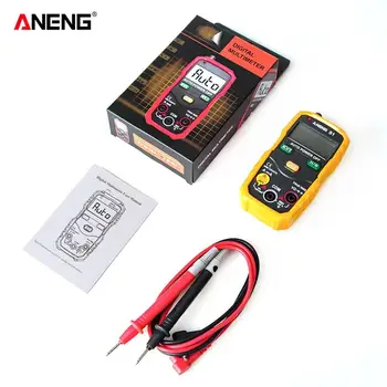 

ANENG S1 LCD Digital Multimeter Mini DC/AC Voltage Current Meter Handheld Diode NCV Tester Flashlight Multitester