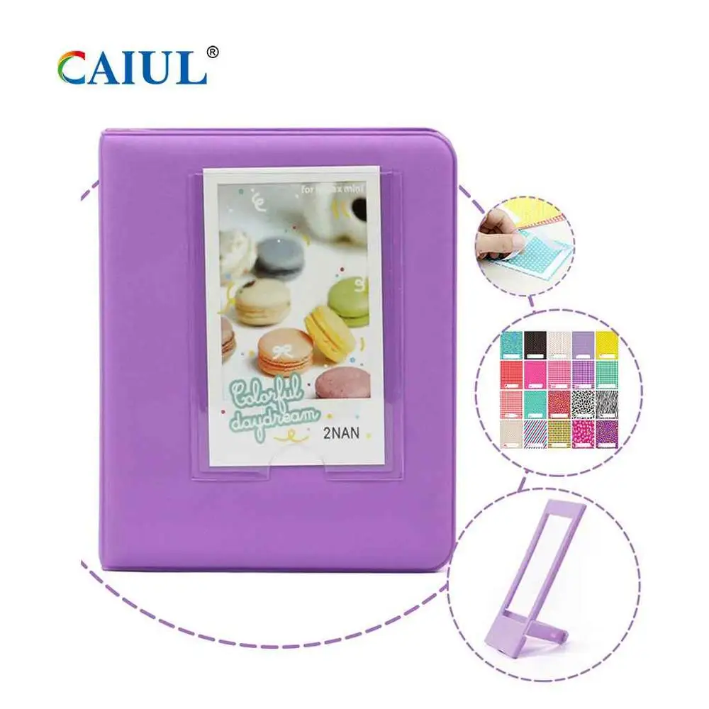 Рамка для фотоальбома CAIUL 3 дюйма FujiFilm Instax Mini 11 / 9 8/Kitty 64 кармана разные цвета|Сумки