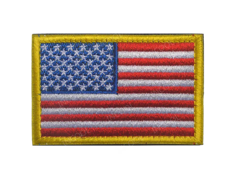 America Country Flags Mexico Puerto Rico Argentina United States Canada Brazil El Salvador Embroidered Patches Badges Wholesale 