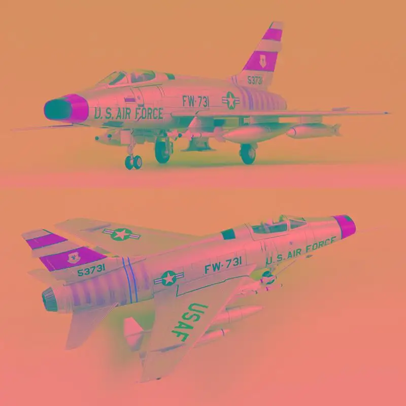 Хобби мастер F-100D Super Sabre 1st Lt Joe H Engle 474th 1/72 литой самолет