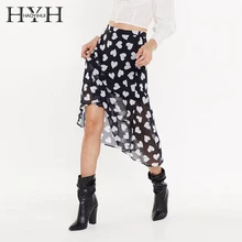 HYH Haoyihui новые модные летние женские повседневные Простые Женские топы элегантные милые изящные тонкие Юбки-миди в стиле ампир